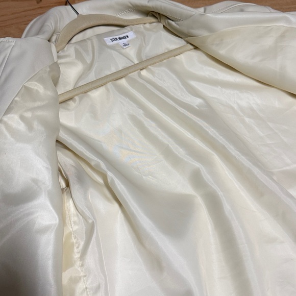 Steve Madden Cream Leather Jacket - Picture 4 of 6